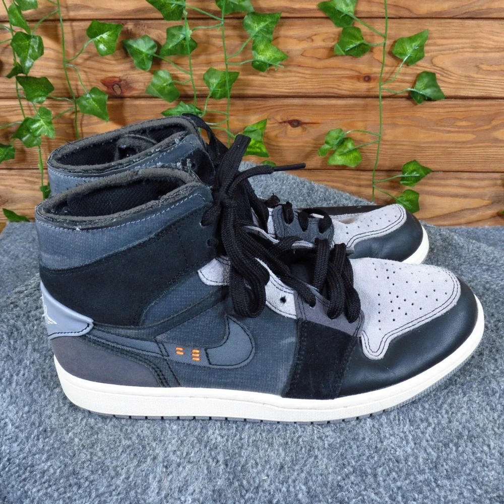 Jordan Air Jordan 1 Mid SE Craft Men's Basketball Shoes 8 Athletic Black Grey